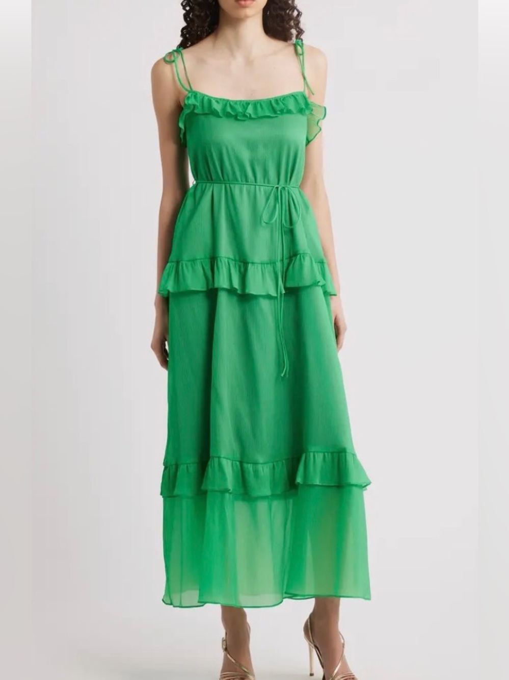 NWT Julia and Jordan green summer dress